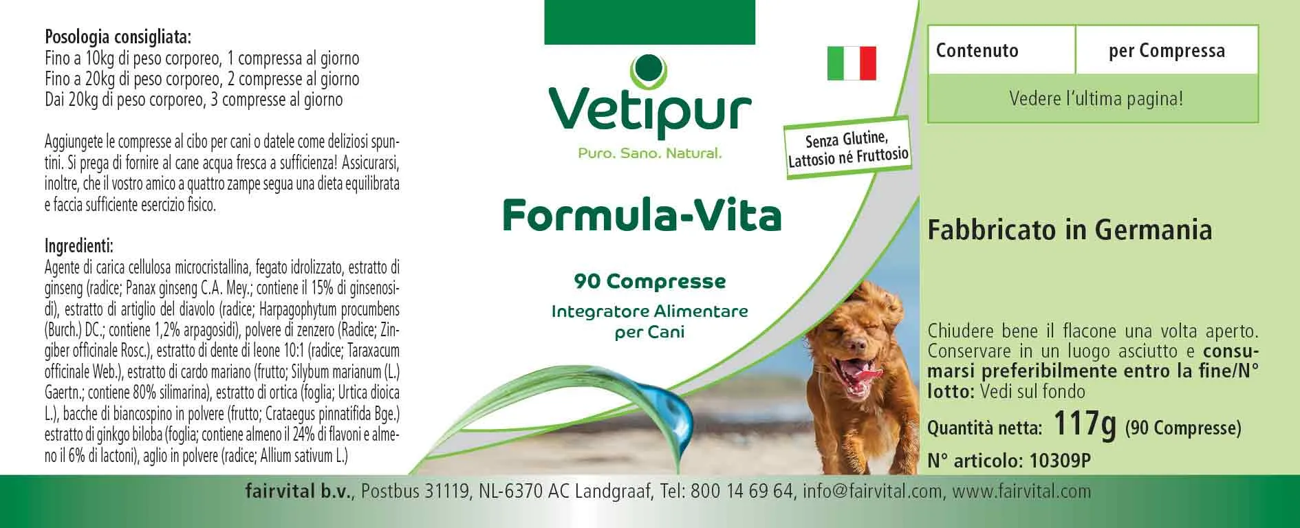 Vita Formula - 90 Tabletten für Hunde | Vetipur