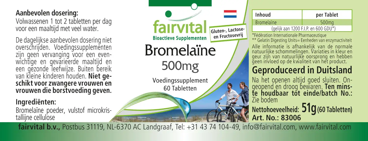 Bromelain 500mg - 60 Tablets