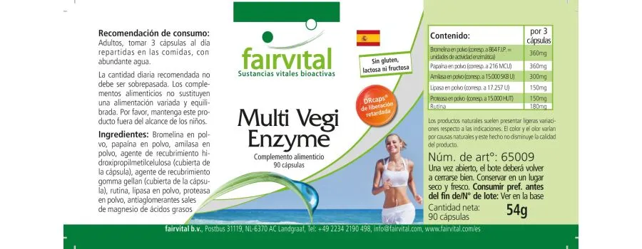 Multi Vegi Enzymes - 90 Capsules