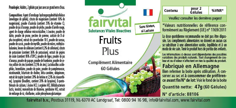 Frutti Plus - 60 capsule