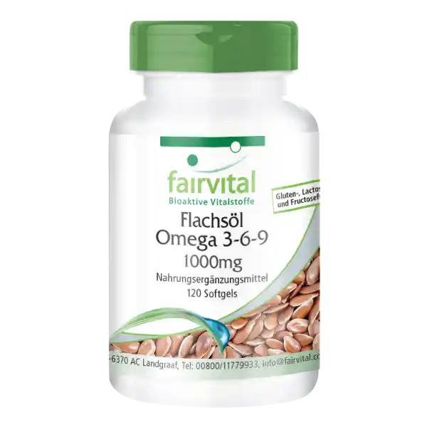 Flachsöl Leinöl Omega 3-6-9