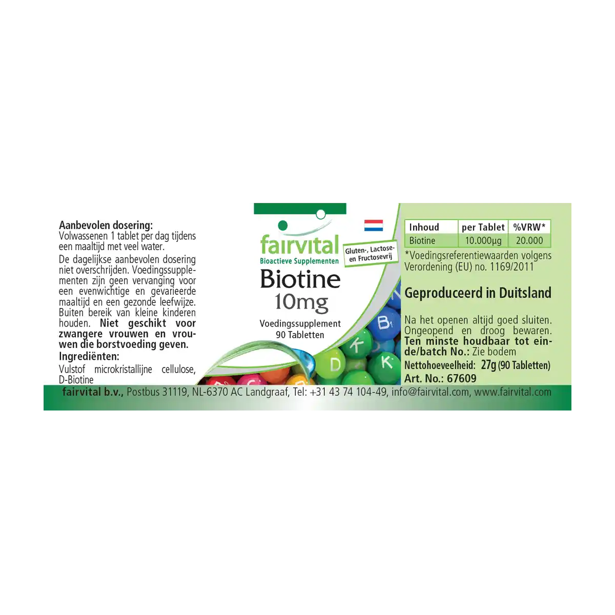 Biotine 10mg - 90 comprimés