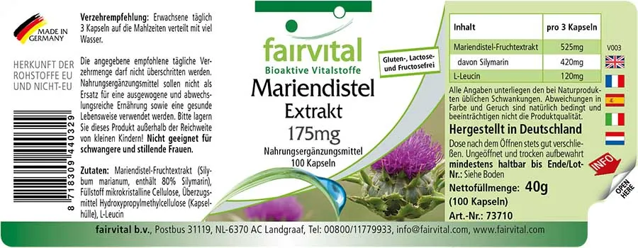 Mariendistel Extrakt 175mg