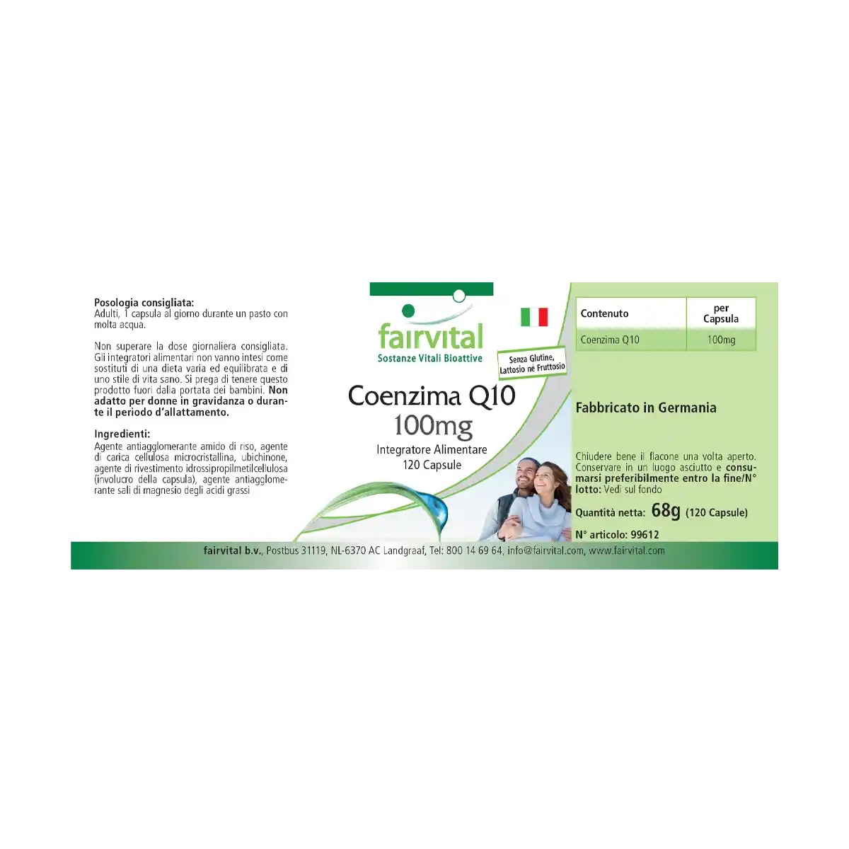 Coenzyme Q10 100mg - 120 gélules