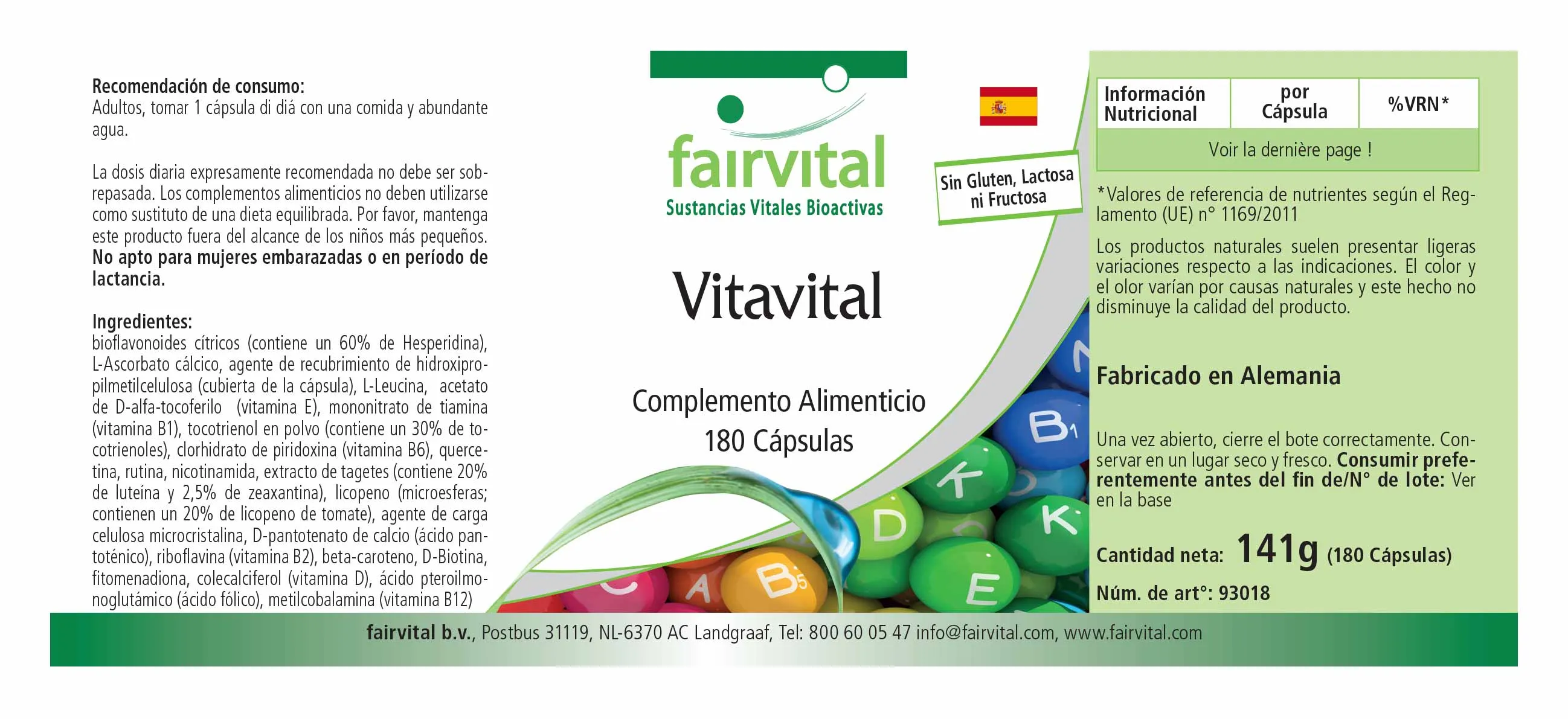 Vitavital - 180 Capsules