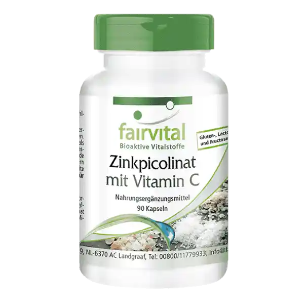 Zinc Picolinate with Vitamin C - 90 Capsules