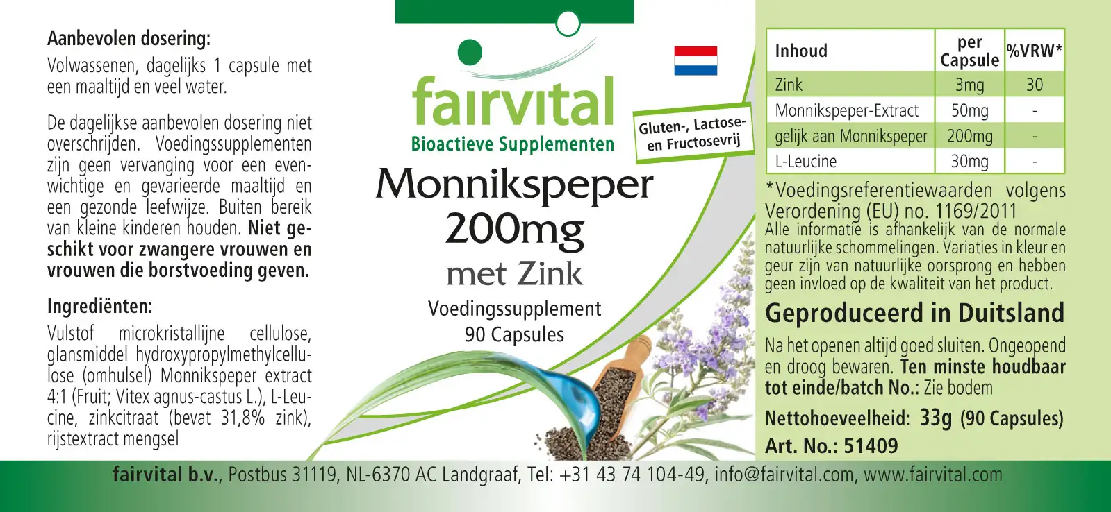 Mönchspfeffer 200mg mit Zink