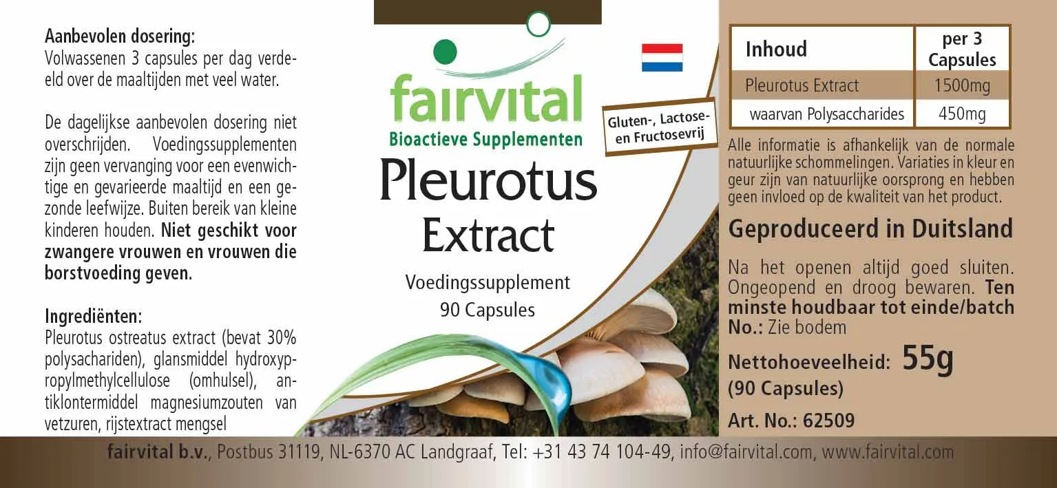 Estratto di Pleurotus - 90 capsule