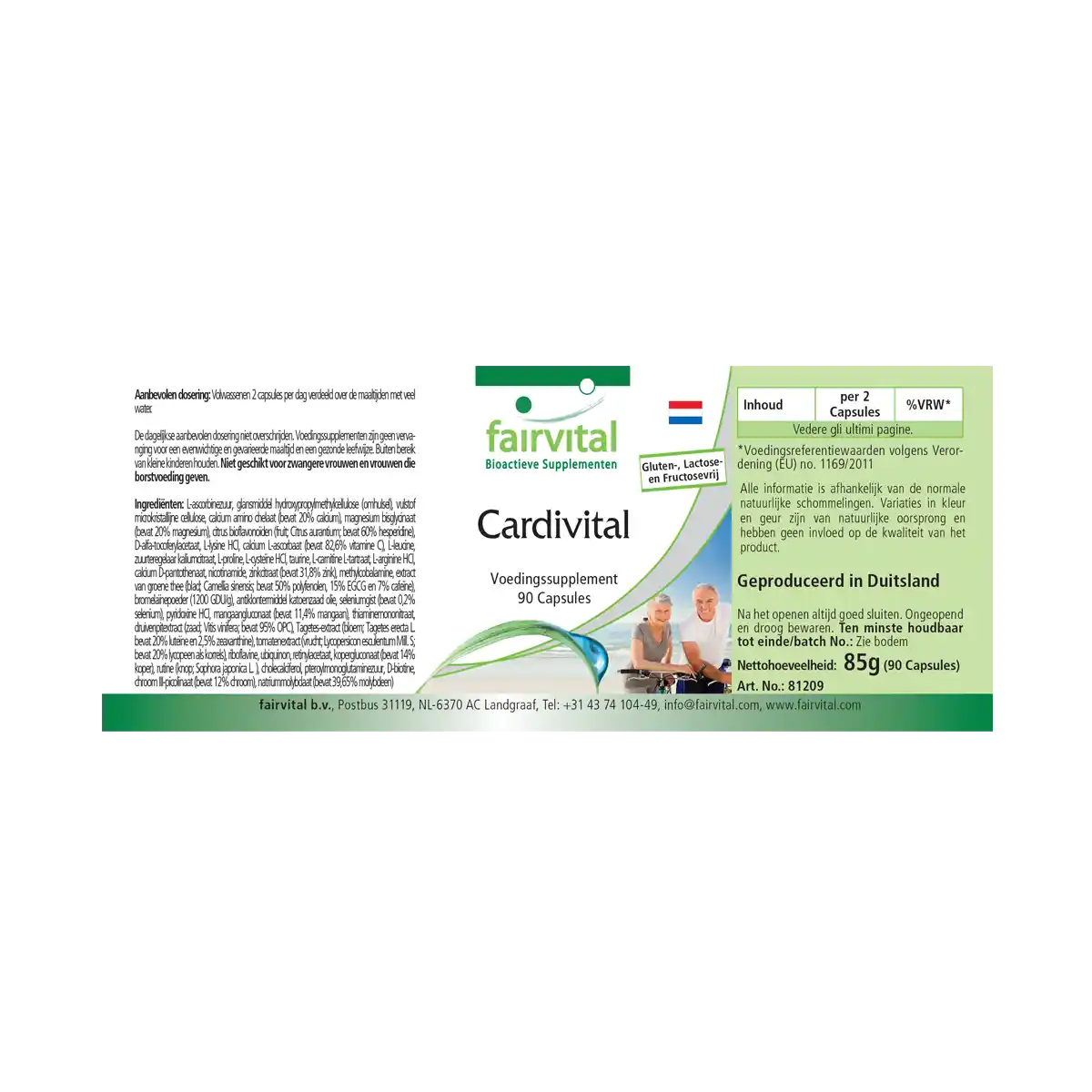 Cardivital - vitamines pour le cœur - 90 capsules