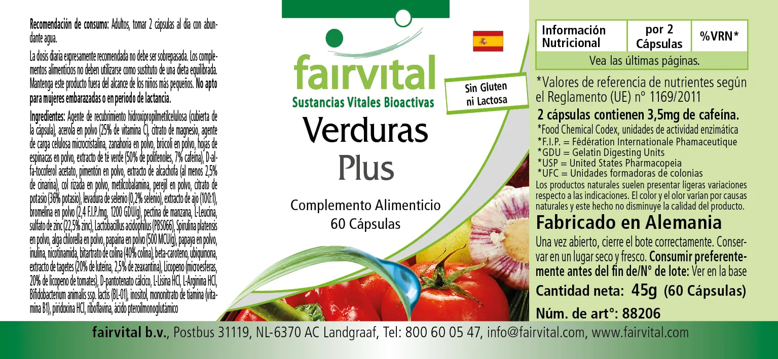 Vegetables Plus – 60 Capsules