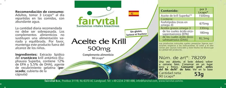 Huile de krill 500mg - 90 Licaps®