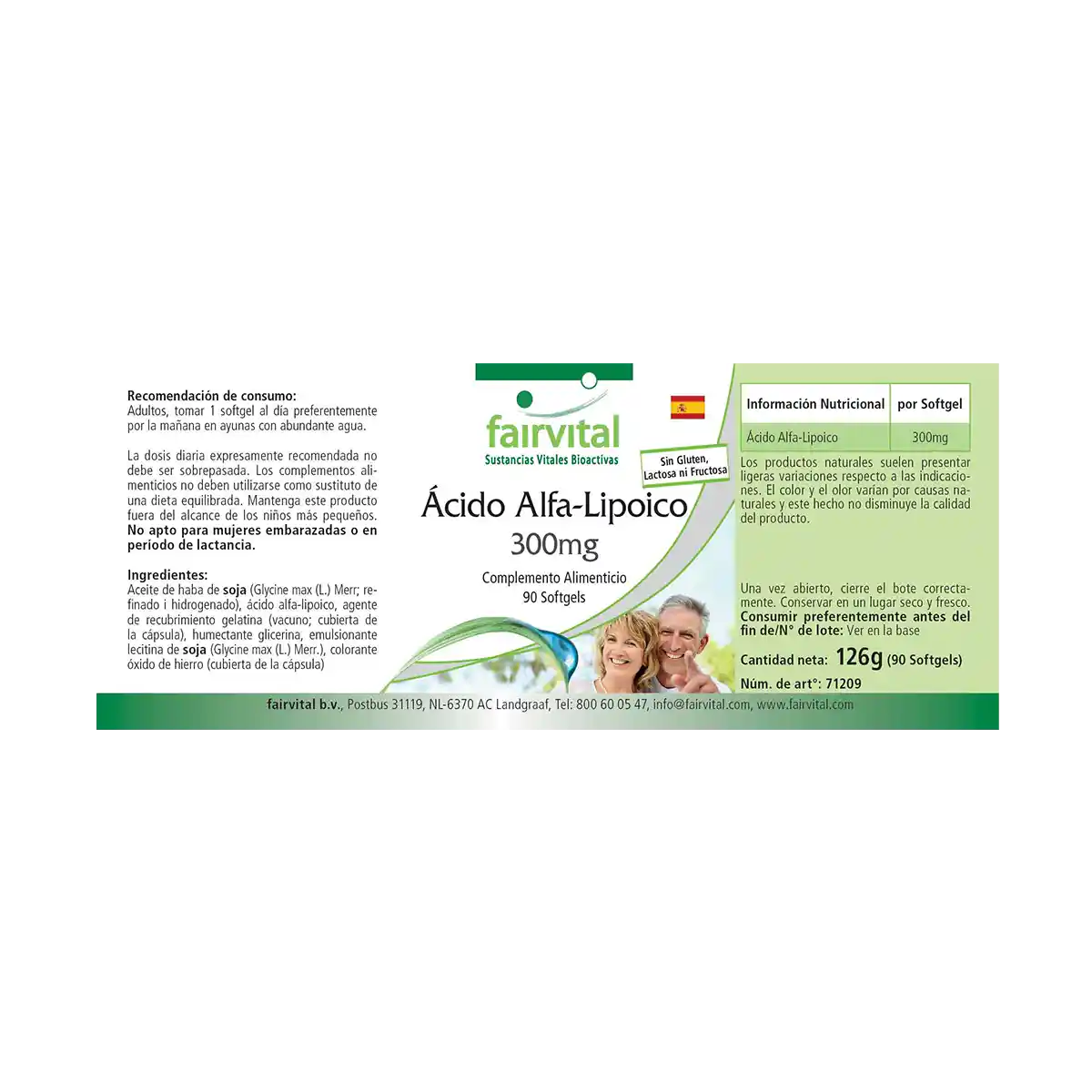 Acido Alfa-Lipoico – 300mg – 90 Softgels