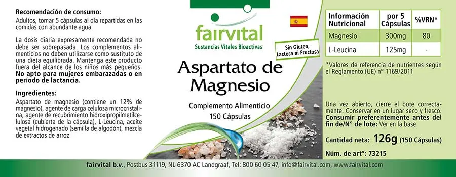 Aspartato di magnesio – 150 capsule