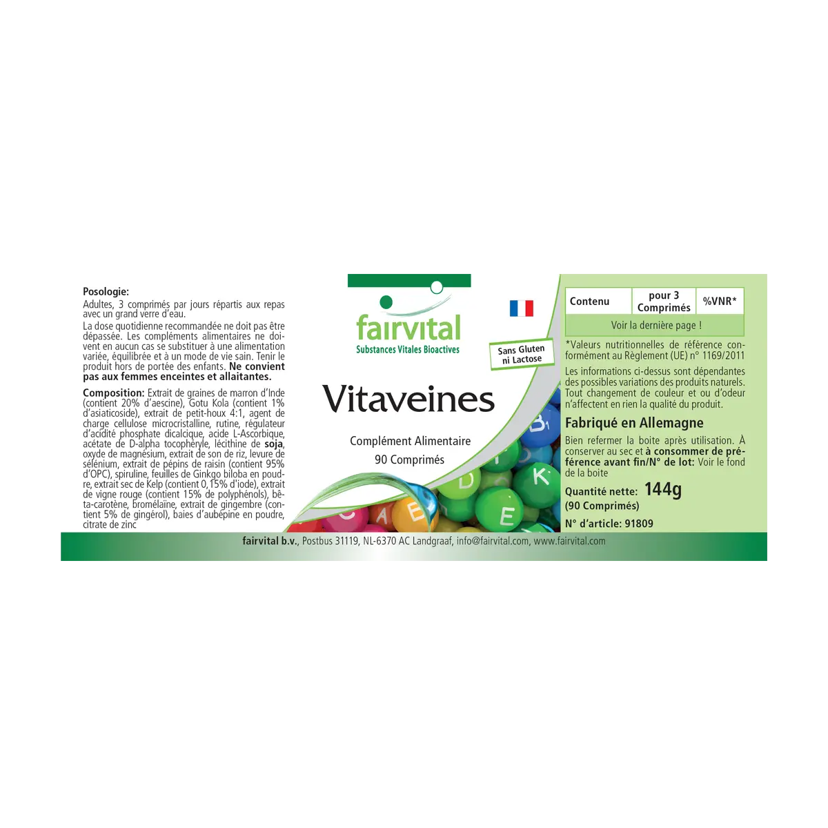 Vein Vitamins - 90 Tablets