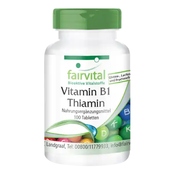 Vitamina B1 Tiamina - 100 Comprimidos