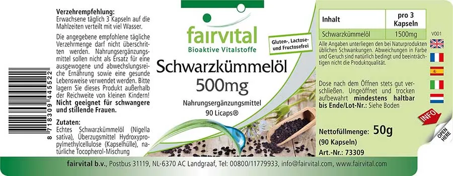 Schwarzkümmelöl 500mg