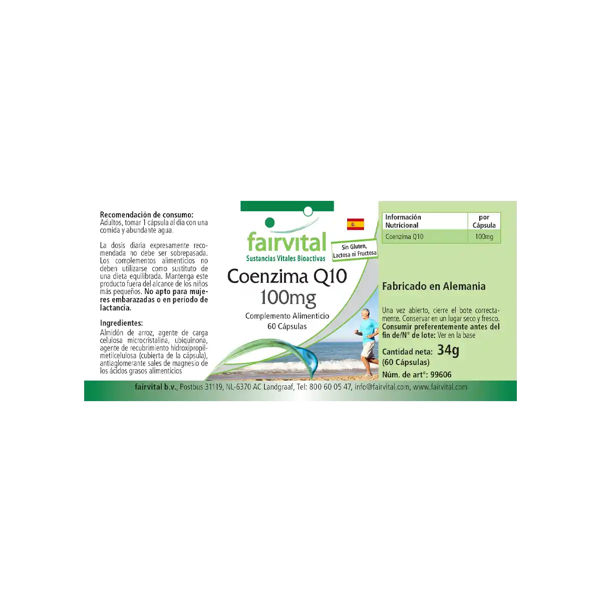 Coenzyme Q10 100mg - 60 gélules