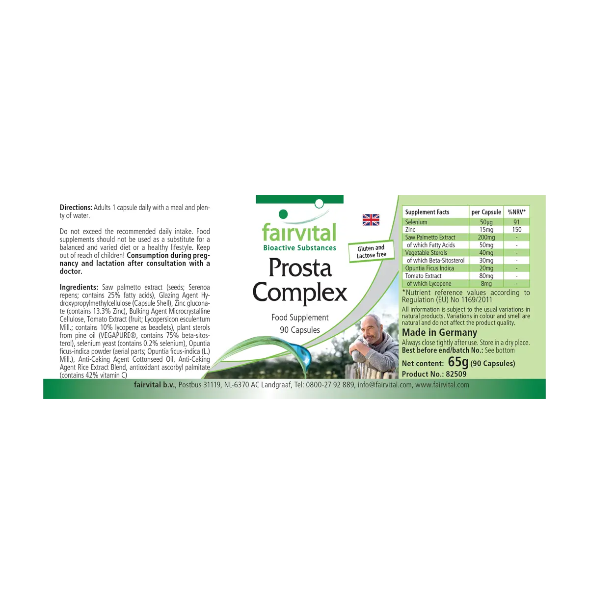 Prosta-Complex - 90 gélules - Complexe pour la prostate