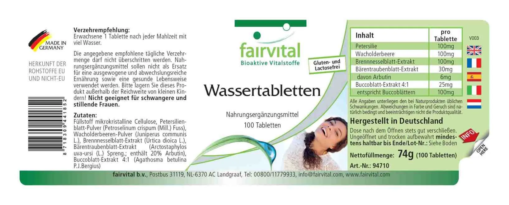 Wassertabletten