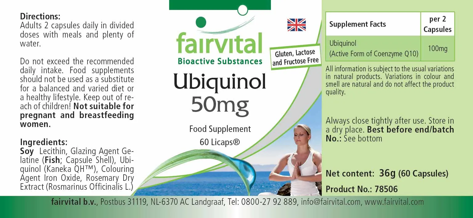 Ubiquinol 50mg - 60 Licaps