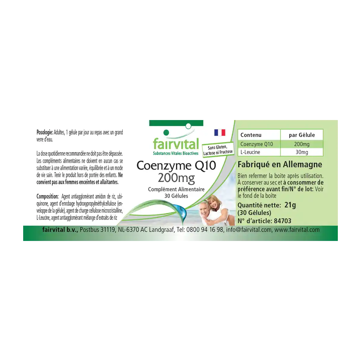 Coenzyme Q10 200mg - 30 gélules