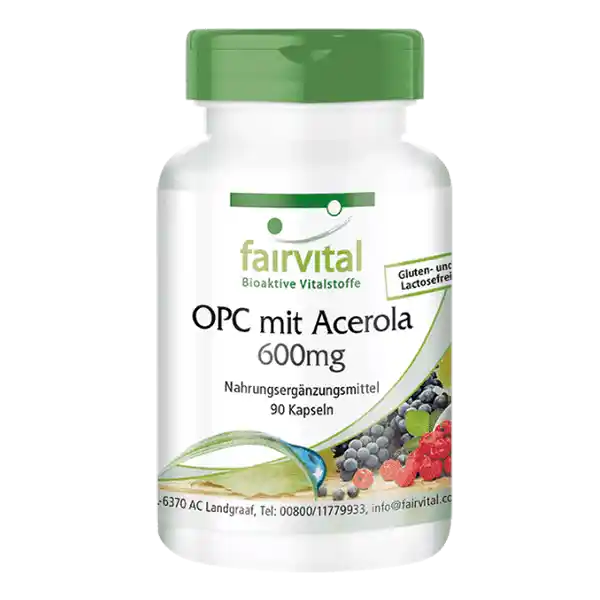 OPC 600mg con Acerola - 90 capsule