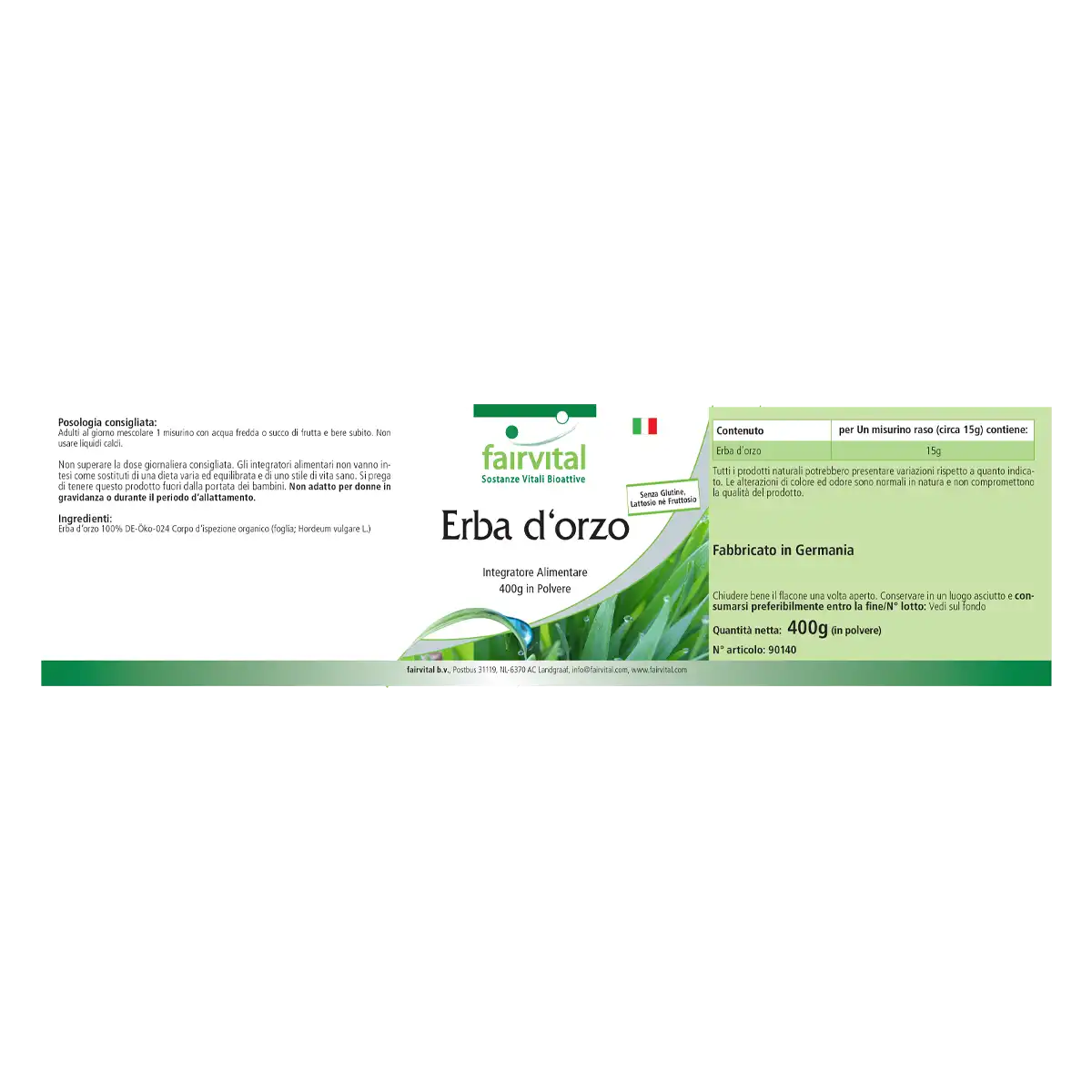 Herbe d'orge 400g