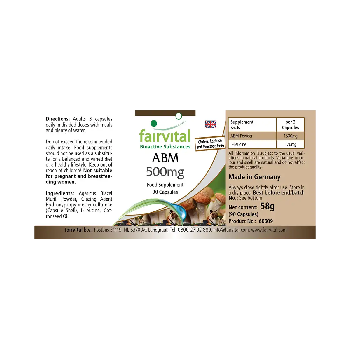 ABM 500mg - 90 capsules