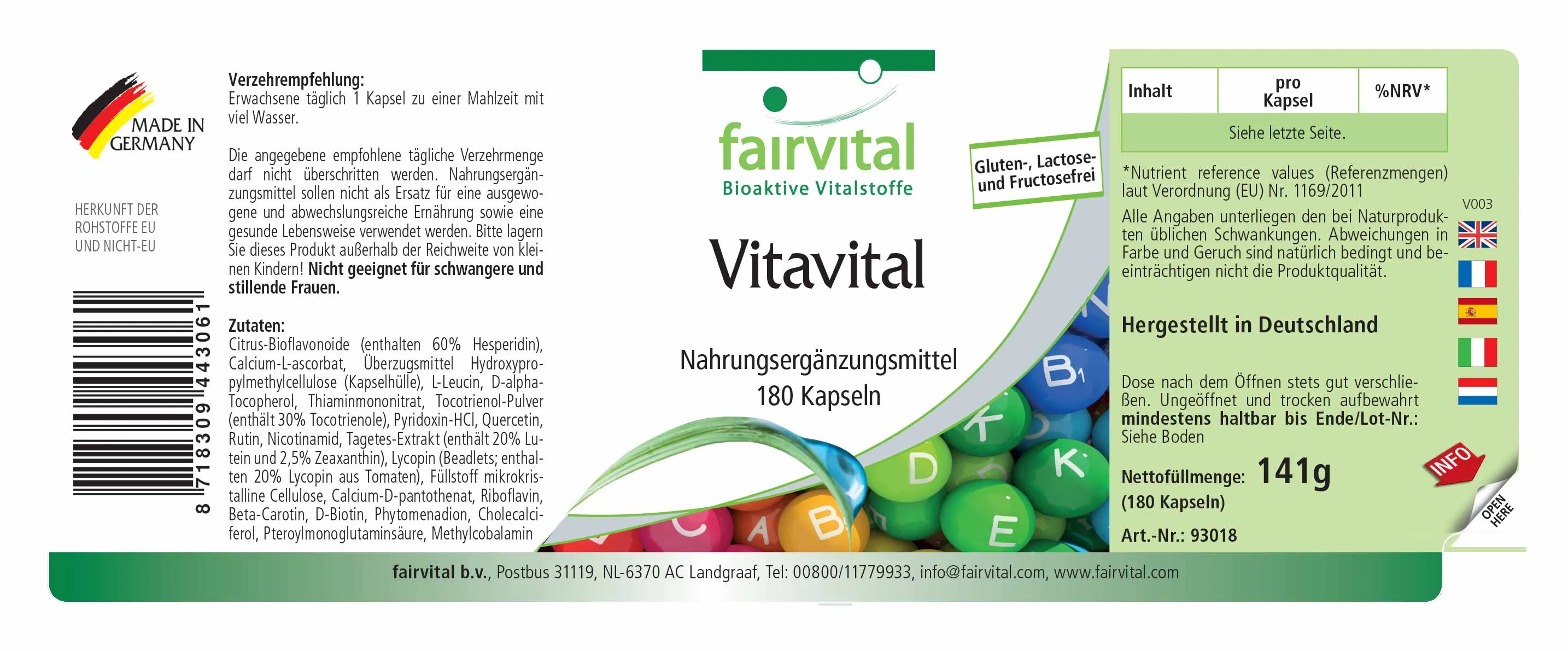 Vitavital - 180 Capsules