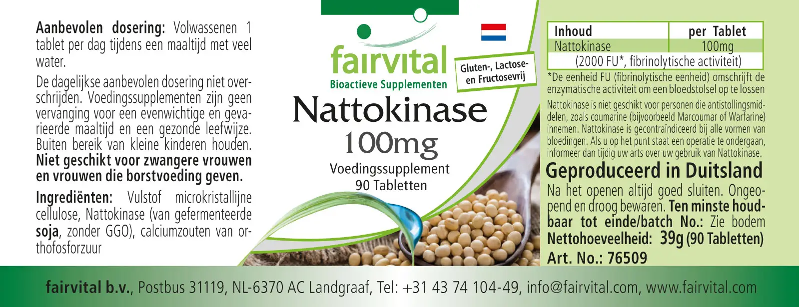 Nattokinase 100mg – 90 Compresse