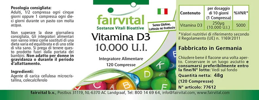 Vitamin D3 10000 I.E.