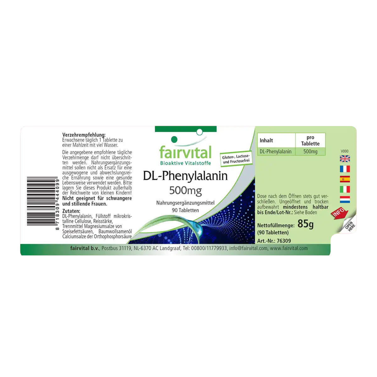 DL-Phenylalanine - 90 Tablets