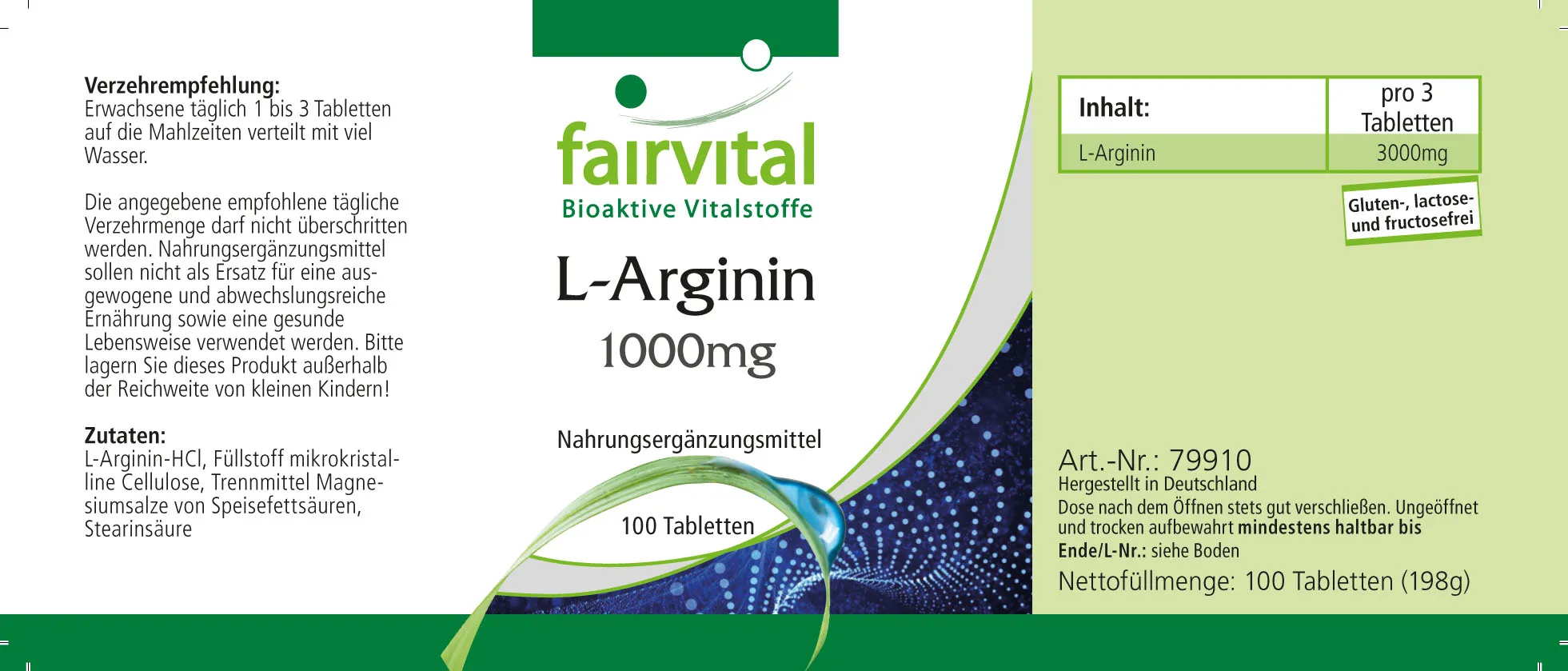 L-Arginina 1000 mg - 100 compresse