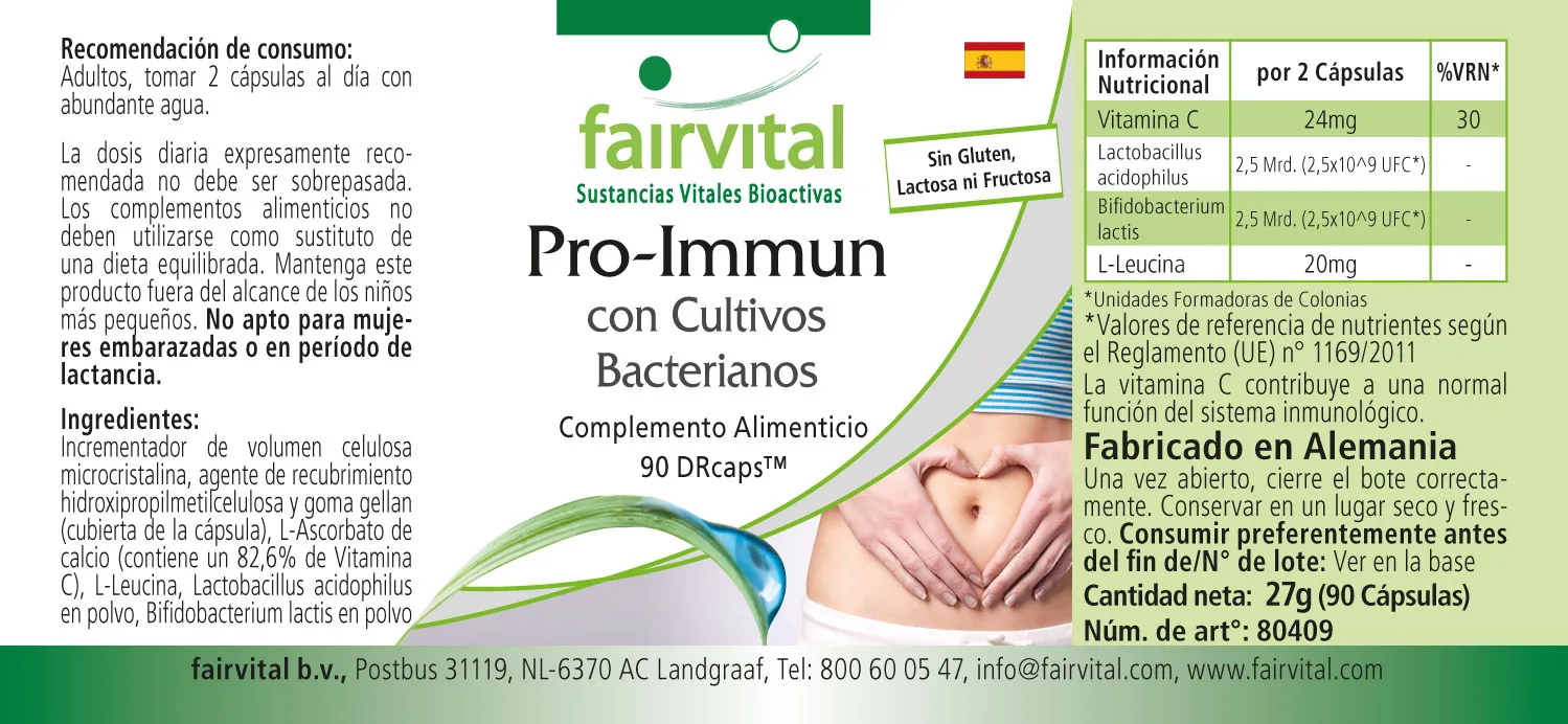 Pro-Immun with bacterial cultures - 90 Capsules