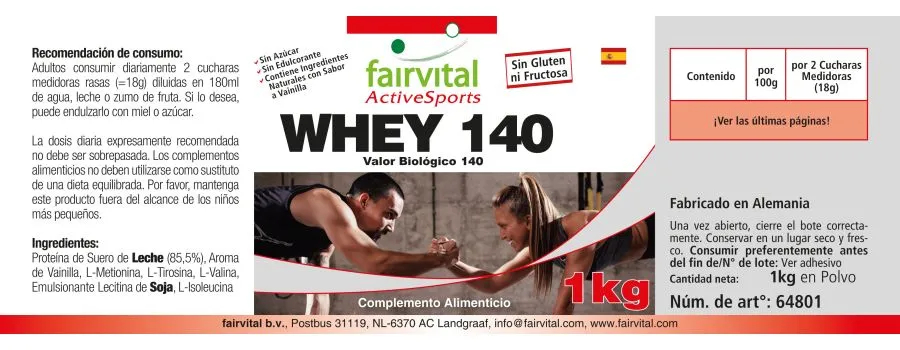 Whey 140 (1kg) - proteína de suero