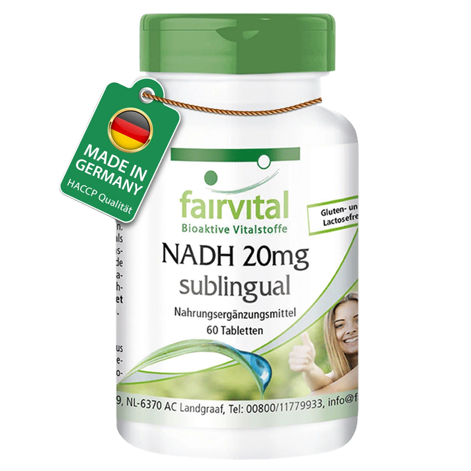 NADH 20mg sublingual – 60 comprimidos