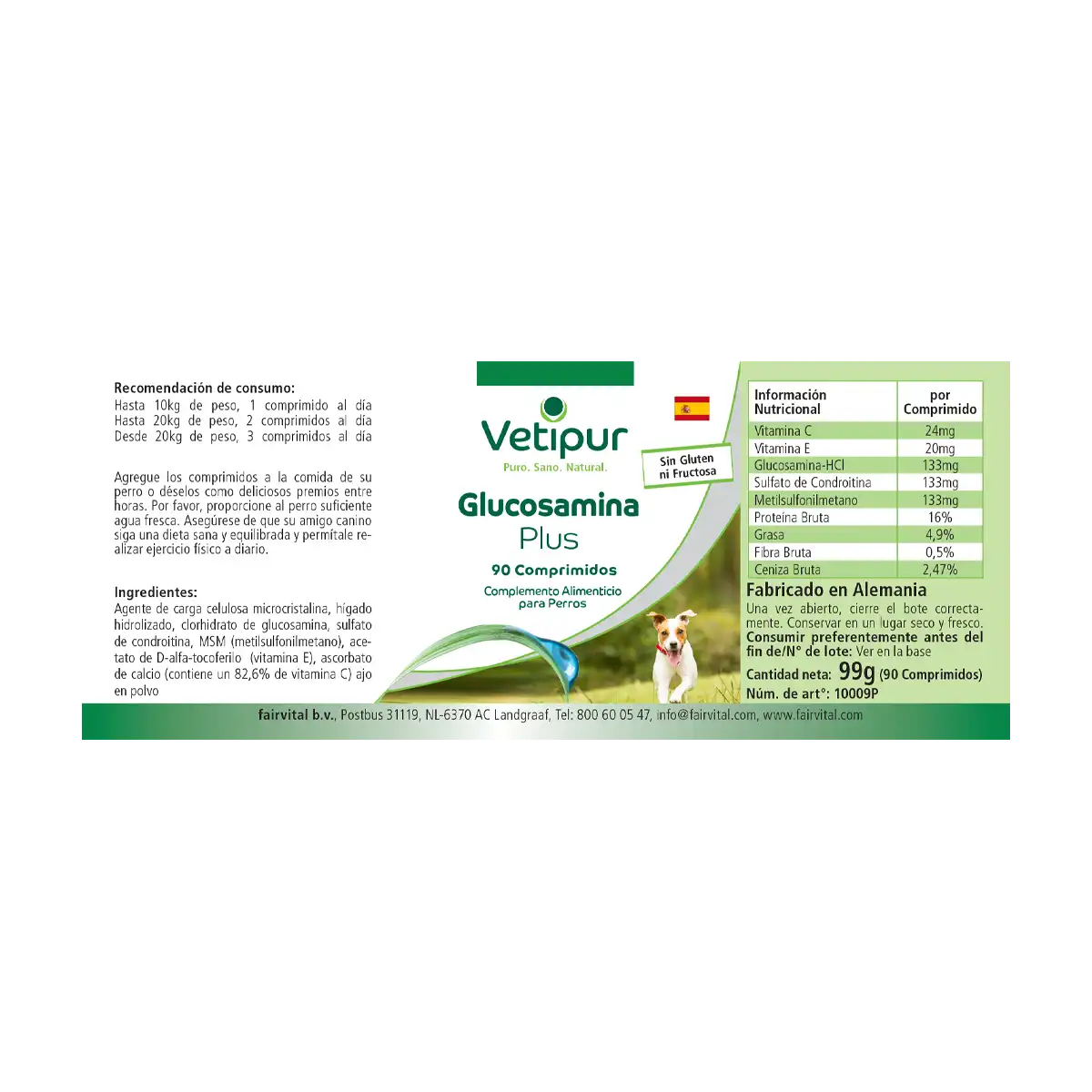 Glucosamin Plus - 90 Tabletten für Hunde | Vetipur