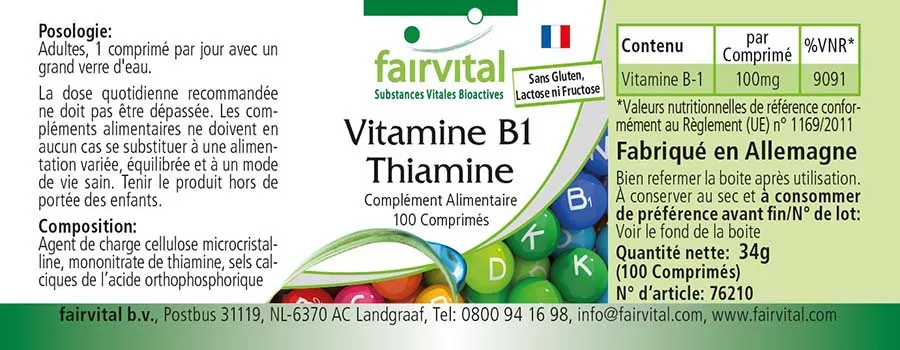 Vitamin B1 Thiamin