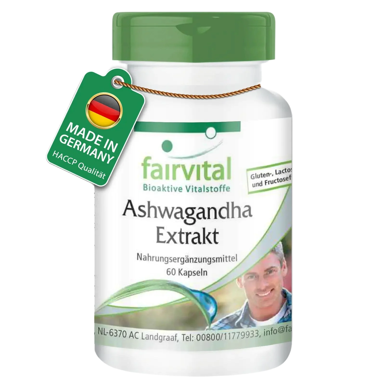 Ashwagandha Extrakt 500mg - 60 Kapseln