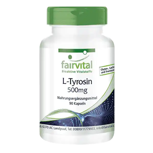 L-Tyrosine 500mg - 90 Capsules