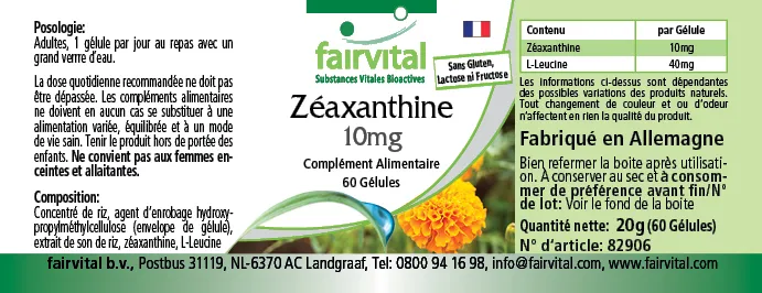 Zeaxanthin 10mg