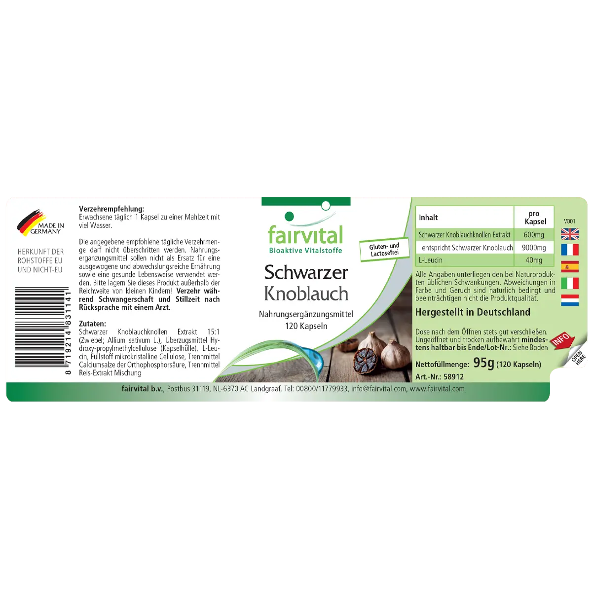 Schwarzer Knoblauch 600mg