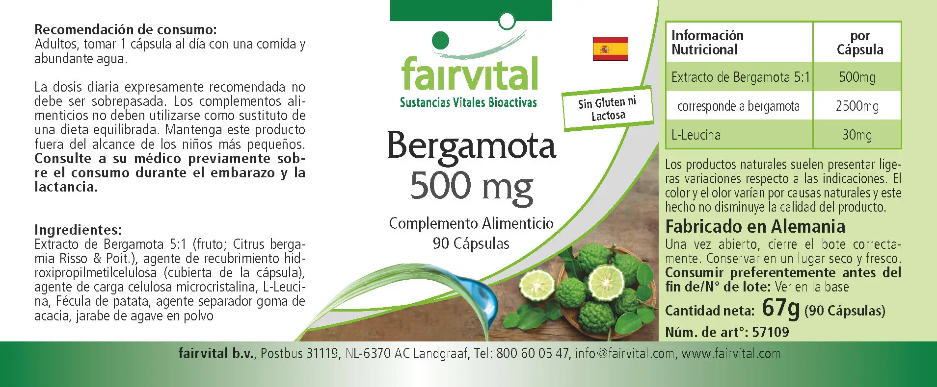 Bergamot 500mg