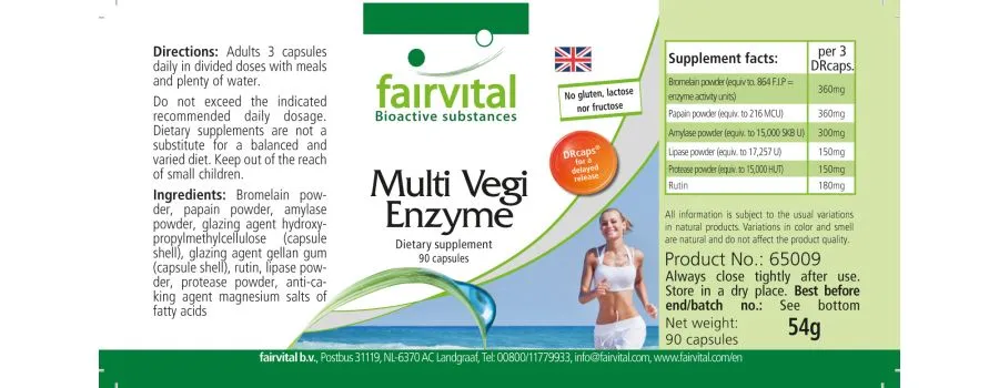 Multi Vegi Enzymes - 90 Capsules