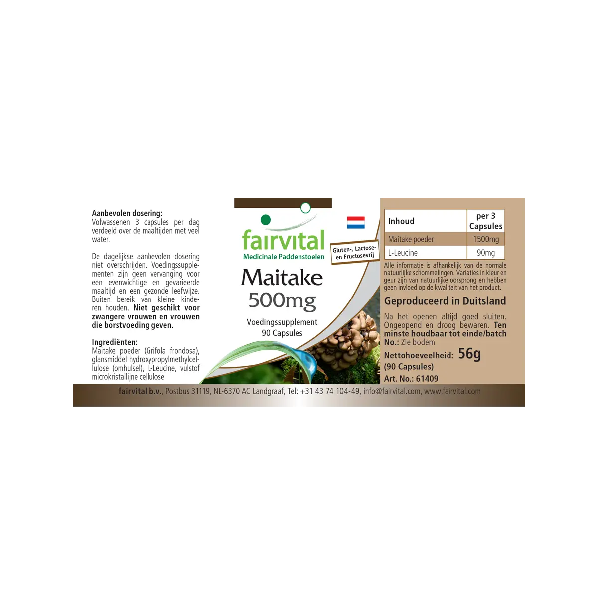 Maitake 500mg- 90 capsule