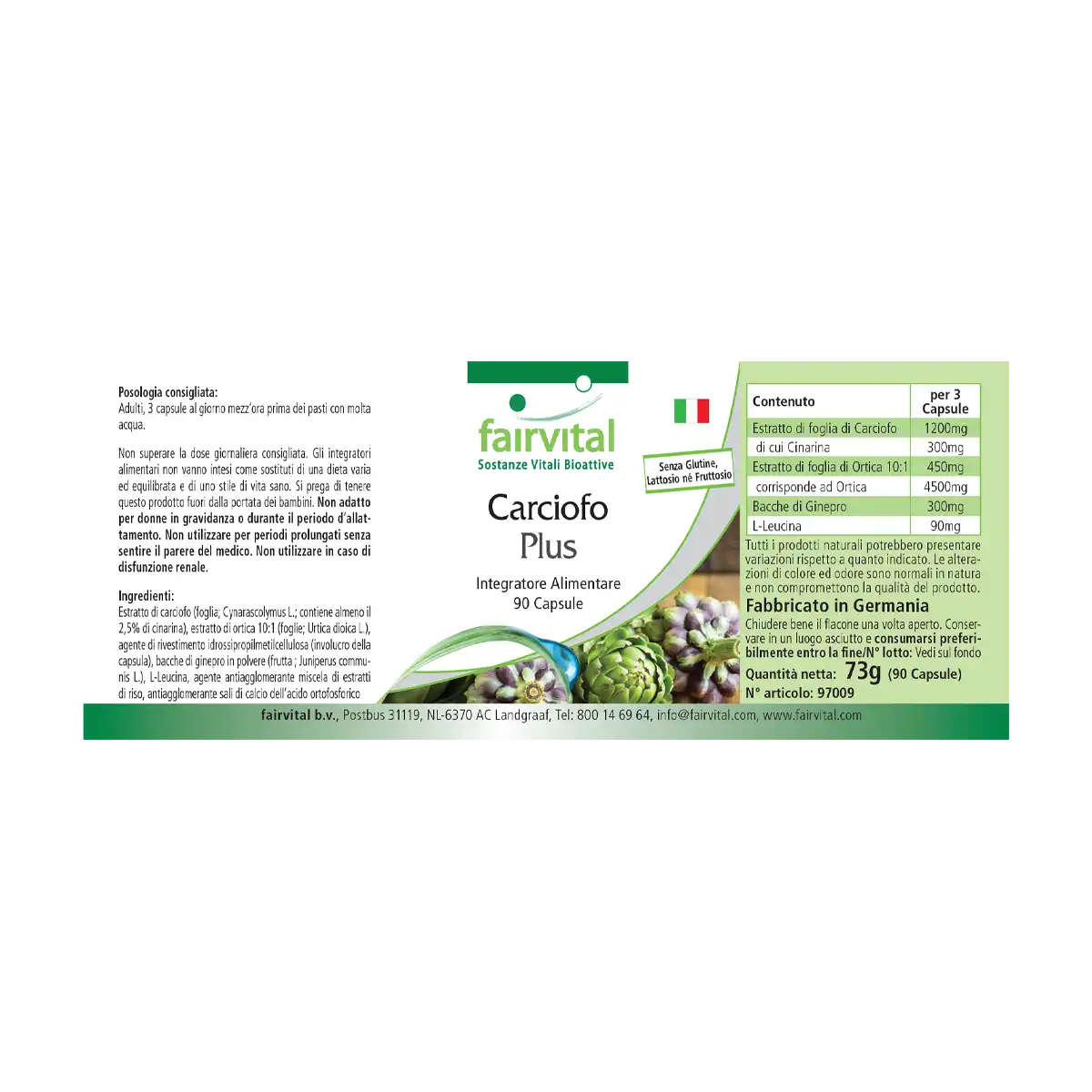 Carciofo Plus – 90 capsule