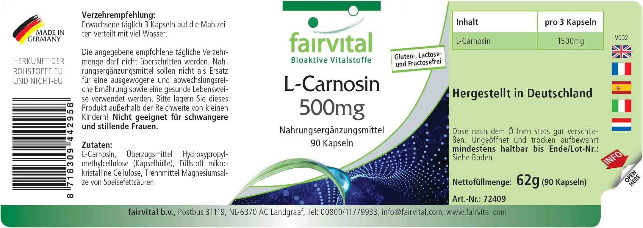 L-Carnosin 500mg