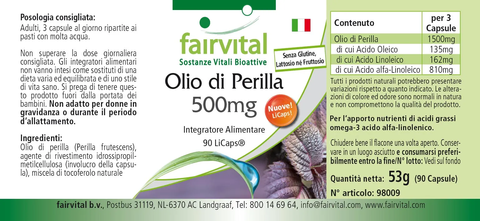 Perilla-Öl 500mg