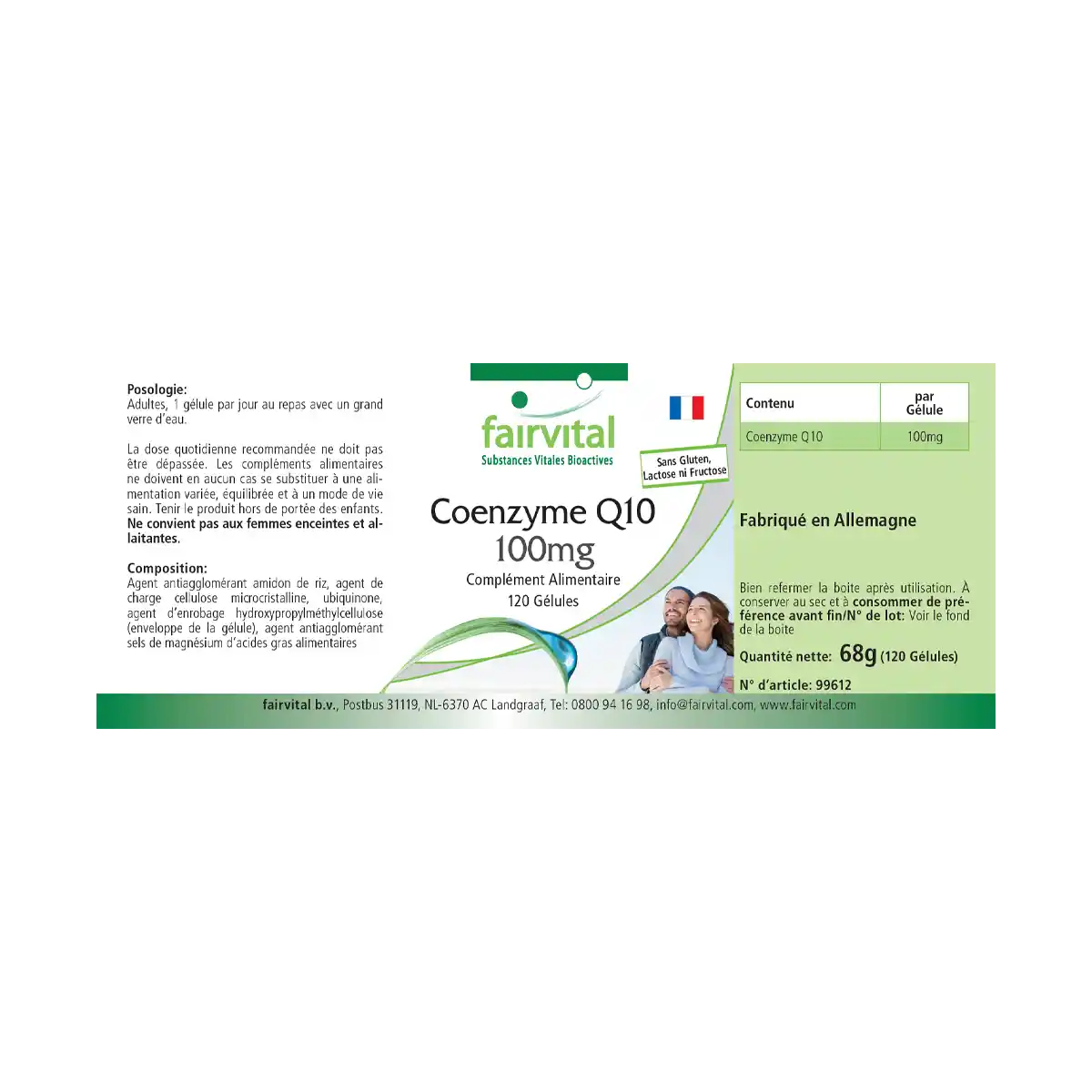 Coenzyme Q10 100mg - 120 gélules