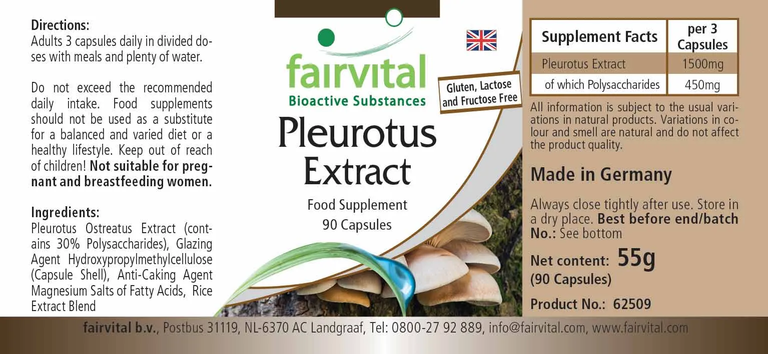 Estratto di Pleurotus - 90 capsule